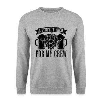 A Perfect Brew For Beer Brewing Malt Beer Brewer - Unisex Pullover - Weißgrau meliert - Vorne - Alina (178cm) & Michal (187cm)