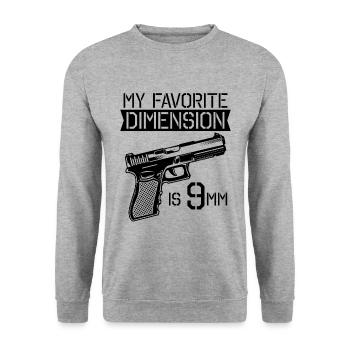 My Favorite Dimension Gunsmith Gun Fixer Gunsmiths - Unisex Pullover - Weißgrau meliert - Vorne - Alina (178cm) & Michal (187cm)