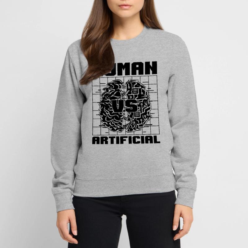 Human VS Artificial Intelligence Engineer Robotics Unisex Pullover