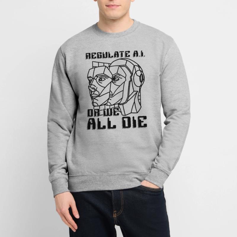 Regulate A.I Or We All Die Data Science Robotics Unisex Pullover