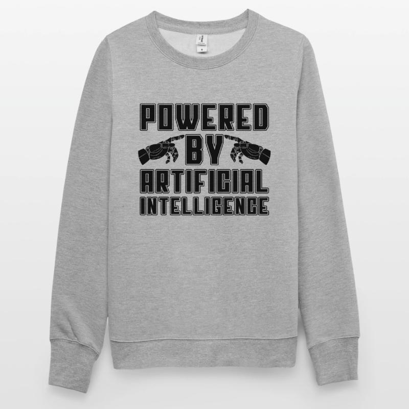 Powered By Artificial Cyborg Programmer Robotics Unisex Sweatshirt