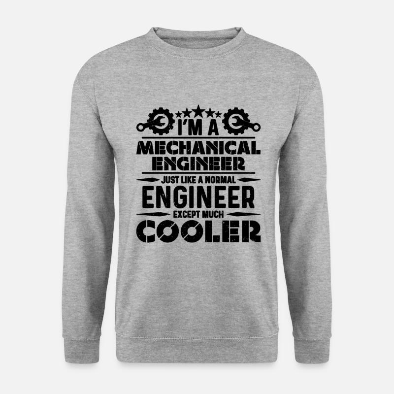 I'm A Mechanical Auto Mechanic Mechanical Engineer - Unisex Pullover - Weißgrau meliert