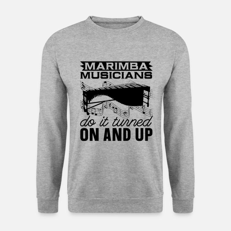 Marimba Musicians Do It Vibraphone Marimba Player - Unisex Pullover - Weißgrau meliert