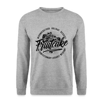 Misunderstood Holiday Thanksgiving Fruitcake Lover - Unisex Sweatshirt - salt & pepper - Front - Alina (178cm) & Michal (187cm)