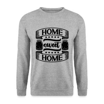 Accueil Sweet Home Canning Conservation des aliments - Sweat-shirt Unisexe - gris chiné - Devant - Alina (178cm) & Michal (187cm)