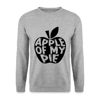 Apple Of My Pie Cooking Pastries Apple Pie Lover - Unisex Sweatshirt - salt & pepper - Front - Alina (178cm) & Michal (187cm)