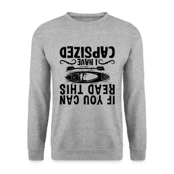 Si vous pouvez lire cet amateur de kayak canoë kayak - Sweat-shirt Unisexe - gris chiné - Devant - Alina (178cm) & Michal (187cm)