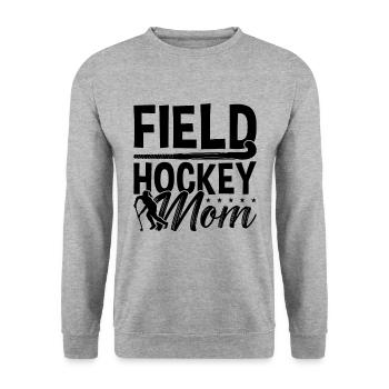 Field Hockey Mom Goalkeeper Lover Hockey Player - Unisex Pullover - Weißgrau meliert - Vorne - Alina (178cm) & Michal (187cm)