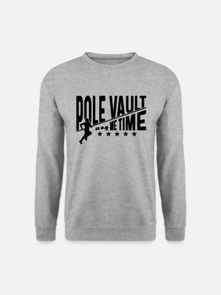 Le saut à la perche est mon saut à la perche en saut en hauteur - Sweat-shirt Unisexe - gris chiné