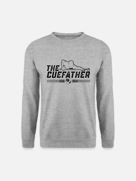 The Cuefather Cue Sports Loves Snooker Pool Player - Unisex Sweatshirt - salt & pepper