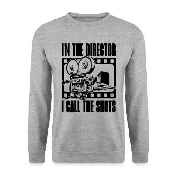 Je suis le réalisateur que j’appelle les réalisateurs de films - Sweat-shirt Unisexe - gris chiné - Devant - Alina (178cm) & Michal (187cm)