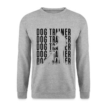 Dresseur de chiens Retro Animal Rescue Animal Trainers - Sweat-shirt Unisexe - gris chiné - Devant - Alina (178cm) & Michal (187cm)