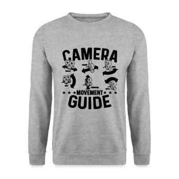 Guide de mouvement de caméra Caméraman Opérateurs de caméra - Sweat-shirt Unisexe - gris chiné - Devant - Alina (178cm) & Michal (187cm)