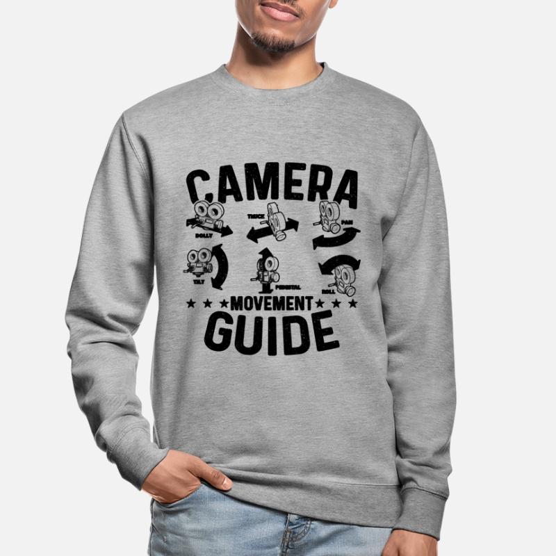 Camera Movement Guide Cameraman Camera Operators Unisex Sweatshirt