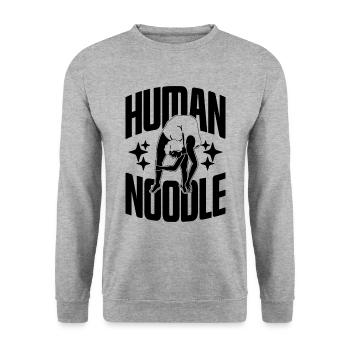 Human Noodle Contortion Aerial Hoop Contortionist - Unisex Sweatshirt - salt & pepper - Front - Alina (178cm) & Michal (187cm)
