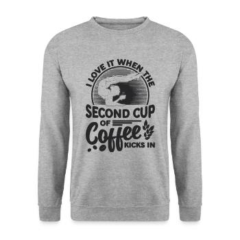 I Love It When The Second Acrobatics Contortionist - Unisex Sweatshirt - salt & pepper - Front - Alina (178cm) & Michal (187cm)