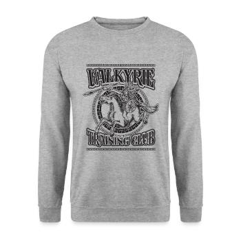 Valkyrie Training Club Norse Mythology Valkyries - Unisex Pullover - Weißgrau meliert - Vorne - Alina (178cm) & Michal (187cm)