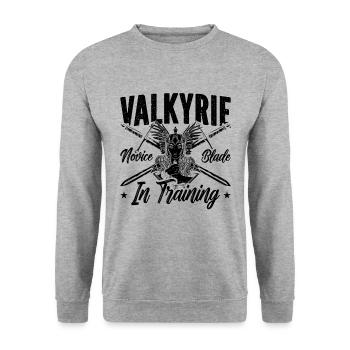Lame Novice Valkyrie En Valkyries Viking Nordiques - Sweat-shirt Unisexe - gris chiné - Devant - Alina (178cm) & Michal (187cm)