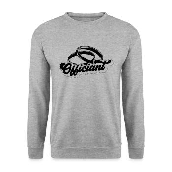 Officiant Conseiller ordonné Célébrant de mariage - Sweat-shirt Unisexe - gris chiné - Devant - Alina (178cm) & Michal (187cm)