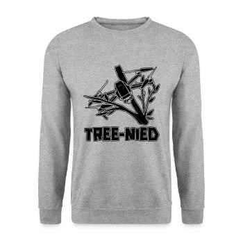 Tree-Nied Drone Racing Télécommande Drone Racer - Sweat-shirt Unisexe - gris chiné - Devant - Alina (178cm) & Michal (187cm)