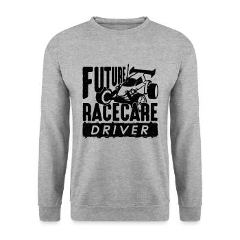 Future Racecare Driver Remote Controlled RC Racer - Unisex Pullover - Weißgrau meliert - Vorne - Alina (178cm) & Michal (187cm)