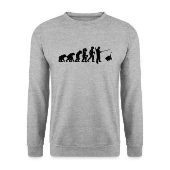 RC Car Evolution Retro Radiocommandé RC Racer - Sweat-shirt Unisexe - gris chiné - Devant - Alina (178cm) & Michal (187cm)