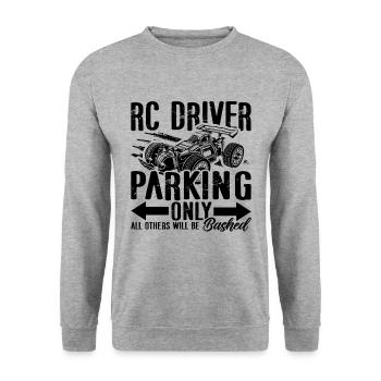 RC Driver Parking Only Loves Model Maker RC Racer - Unisex Sweatshirt - salt & pepper - Front - Alina (178cm) & Michal (187cm)