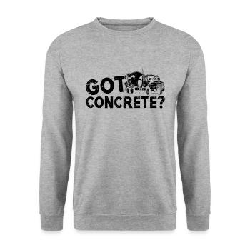 Got Concrete Cement Masonry Concrete Finishers - Unisex Pullover - Weißgrau meliert - Vorne - Alina (178cm) & Michal (187cm)