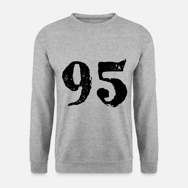 Maillot à 95 numéros - Sweat-shirt Unisexe - gris chiné