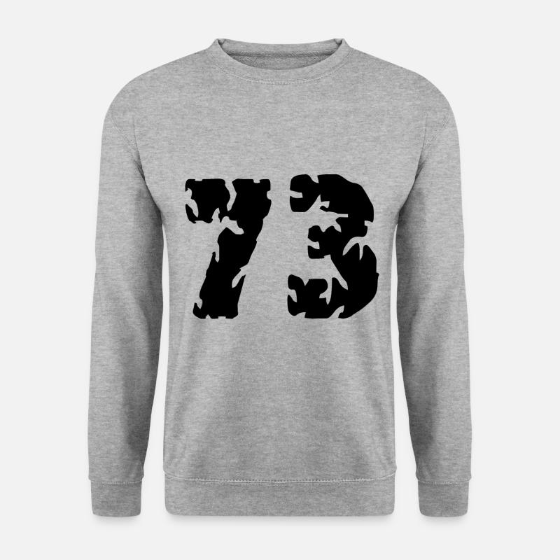 73 Number jersey - Unisex Sweatshirt - salt & pepper