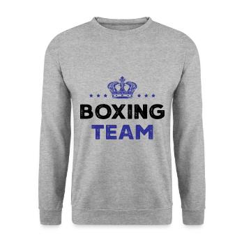 Boxing Team - Unisex Sweatshirt - salt & pepper - Front - Alina (178cm) & Michal (187cm)