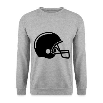 Icône Casque de football - Sweat-shirt Unisexe - gris chiné - Devant - Alina (178cm) & Michal (187cm)