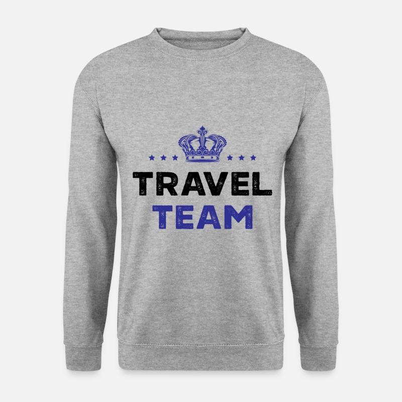 Travel Team - Unisex Pullover - Weißgrau meliert