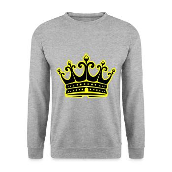 Crown Royal Symbol - Unisex Sweatshirt - salt & pepper - Front - Alina (178cm) & Michal (187cm)