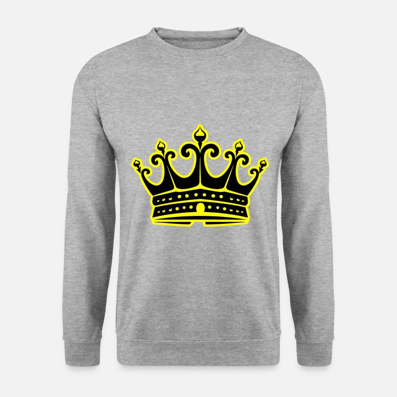 Krone Royal Symbol - Unisex Pullover - Weißgrau meliert