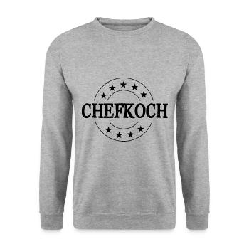 Chefkoch Kochen - Unisex Pullover - Weißgrau meliert - Vorne - Alina (178cm) & Michal (187cm)