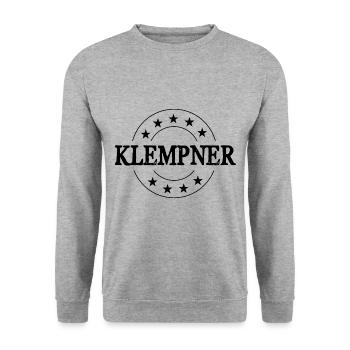 Klempner Beruf - Unisex Pullover - Weißgrau meliert - Vorne - Alina (178cm) & Michal (187cm)