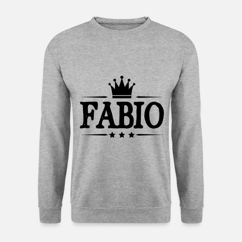 Fabio - Unisex Pullover - Weißgrau meliert