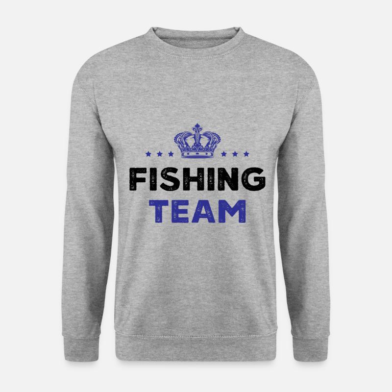 Fishing Team - Unisex Pullover - Weißgrau meliert