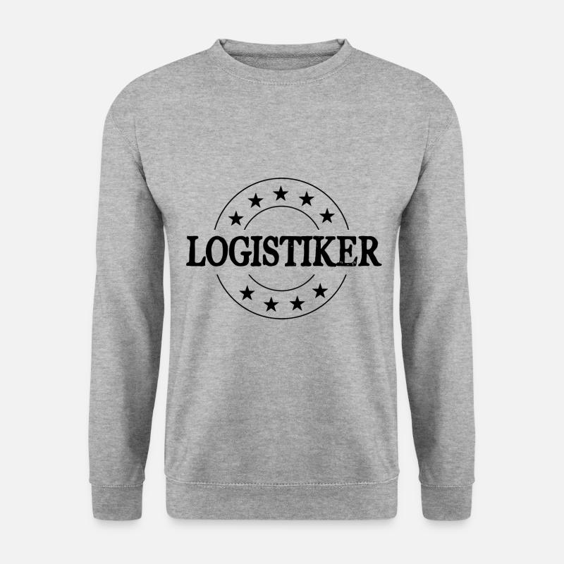 Logistiker Beruf - Unisex Pullover - Weißgrau meliert