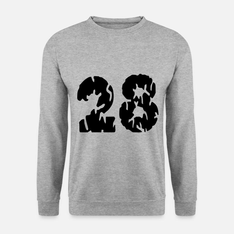 28 Number jersey - Unisex Sweatshirt - salt & pepper