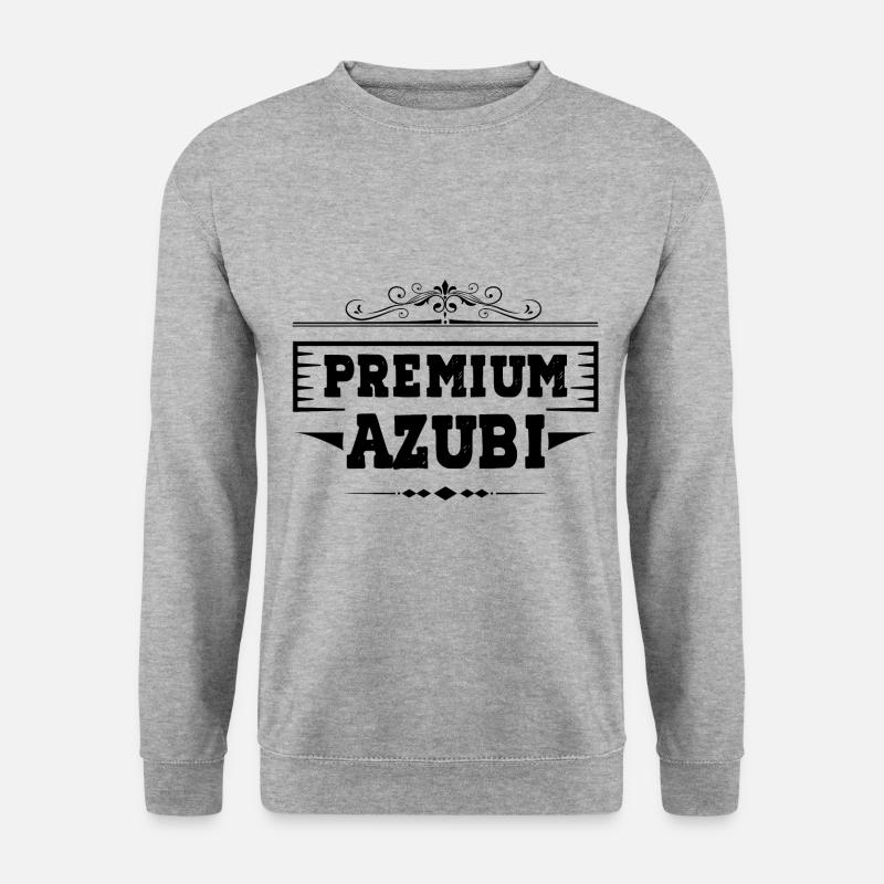 Premium Azubi - Unisex Pullover - Weißgrau meliert