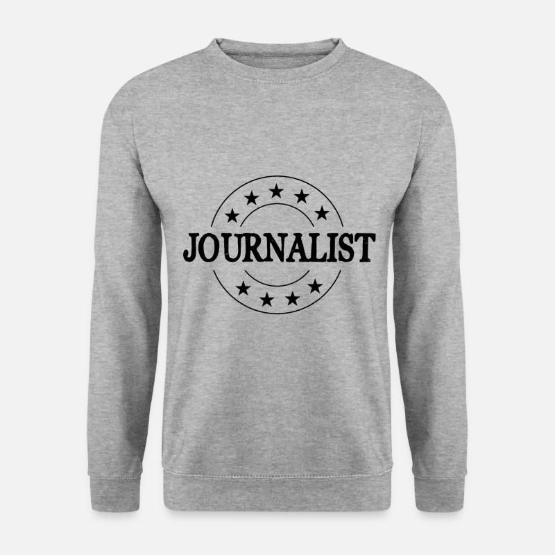 Journalist Beruf - Unisex Pullover - Weißgrau meliert