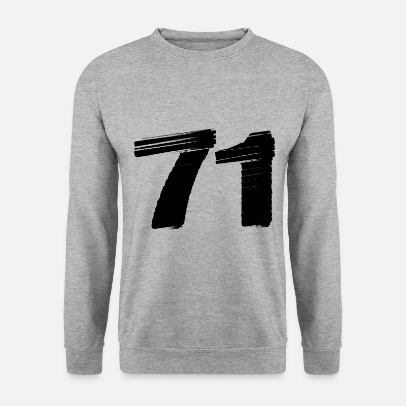 71 Number jersey - Unisex Sweatshirt - salt & pepper