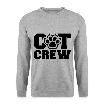 Équipage Cat - Sweat-shirt Unisexe - gris chiné - Devant - Alina (178cm) & Michal (187cm)