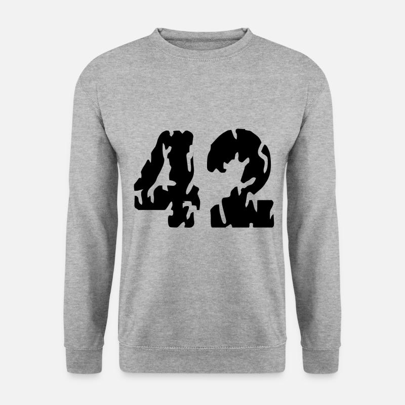 42 Number jersey - Unisex Sweatshirt - salt & pepper