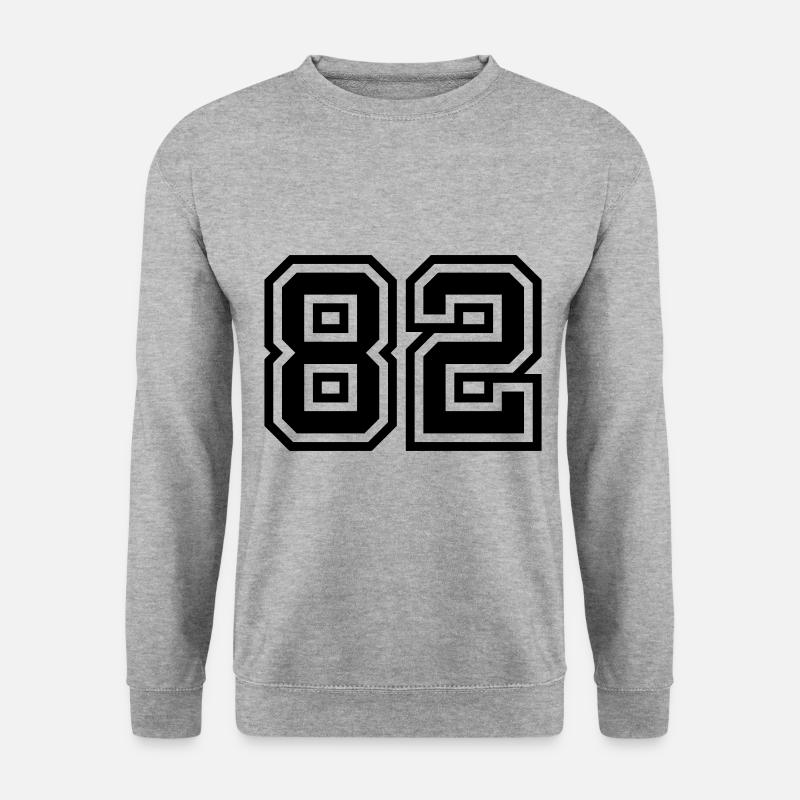 82 number symbol - Unisex Sweatshirt - salt & pepper