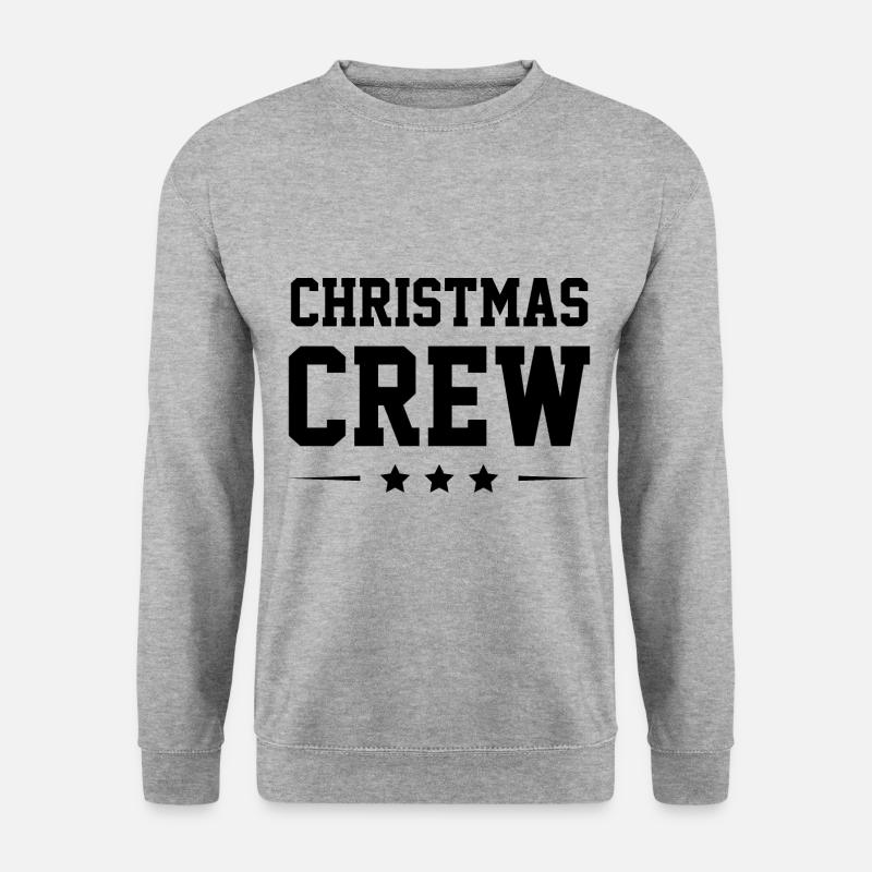 Christmas Crew - Unisex Pullover - Weißgrau meliert