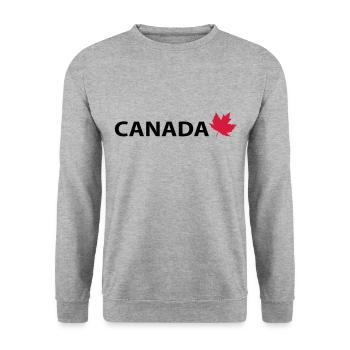 Canada - Unisex Pullover - Weißgrau meliert - Vorne - Alina (178cm) & Michal (187cm)