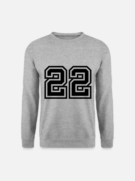 22 number symbol - Unisex Sweatshirt - salt & pepper